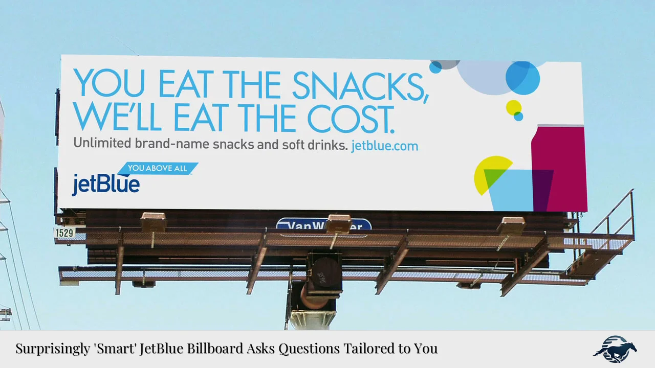 Surprisingly 'Smart' JetBlue Billboard Asks Questions Tailored to You