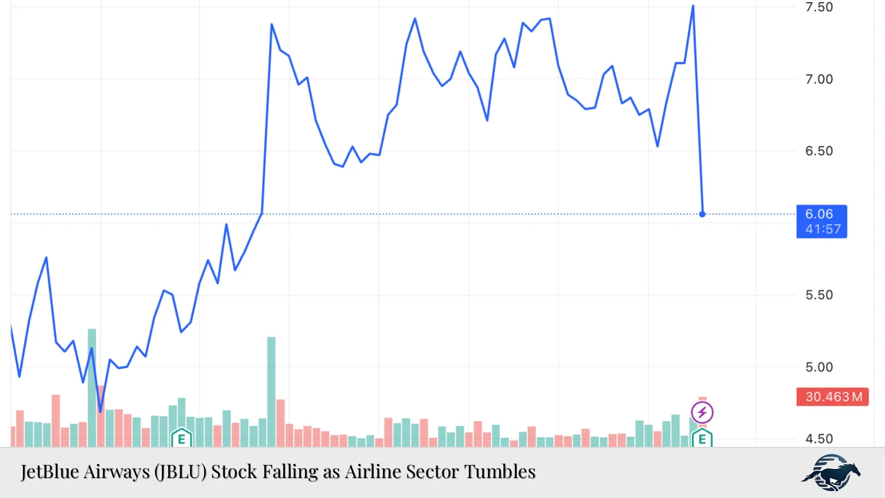 JetBlue Airways (JBLU) Stock Falling as Airline Sector Tumbles